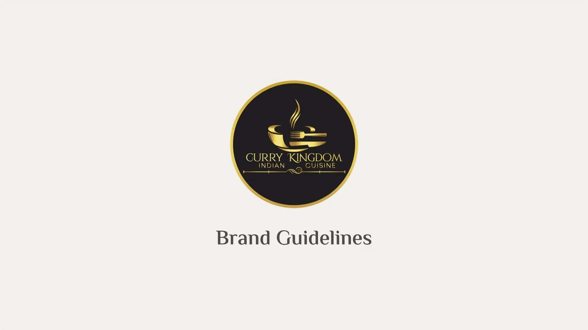 Curry Kingdom Indian Fine Dining Brand Guidelines
